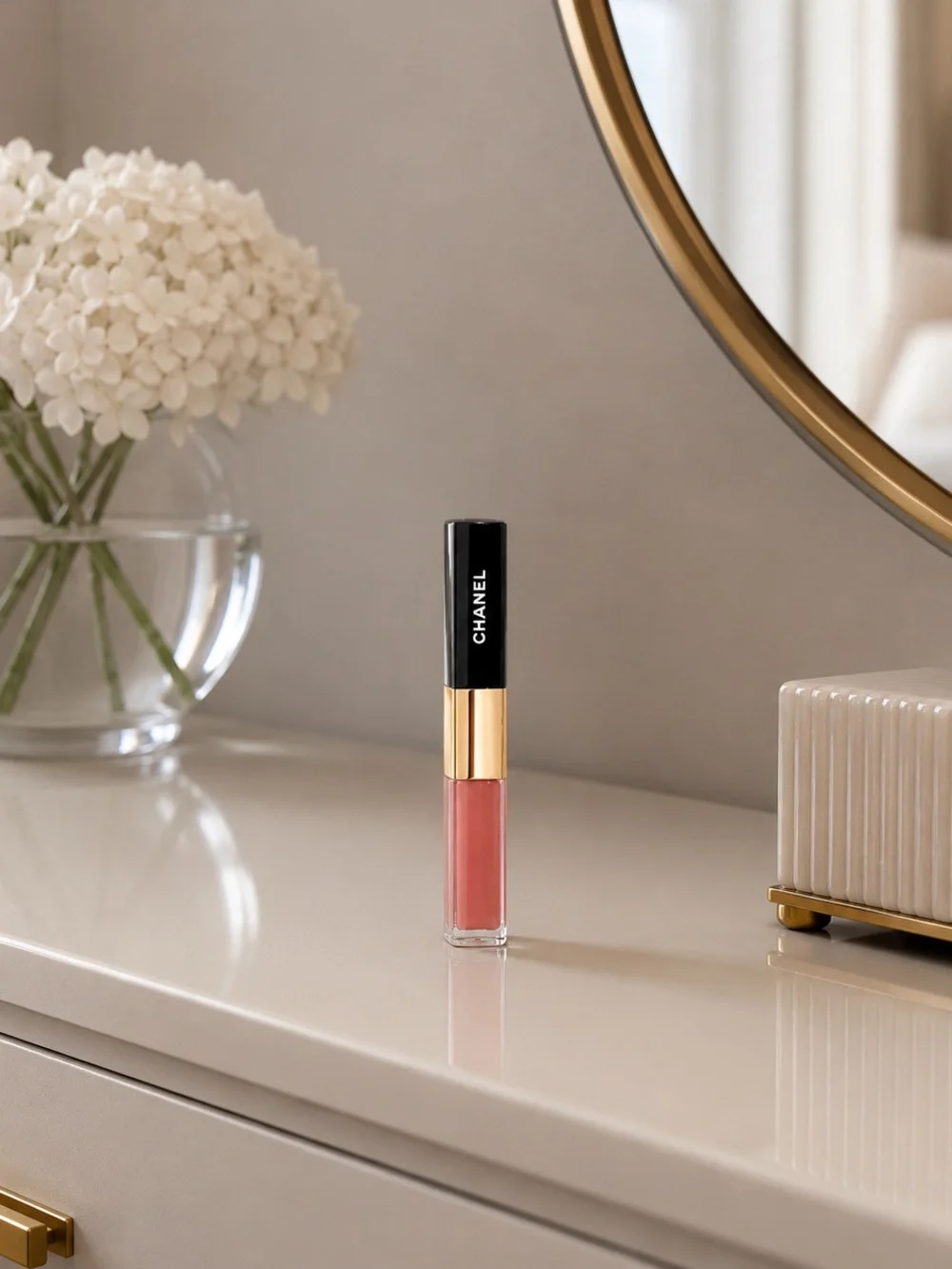 Chanel Le Rouge Duo Ultrawear Lip Colour Duo in Intense Caramel BNIB!